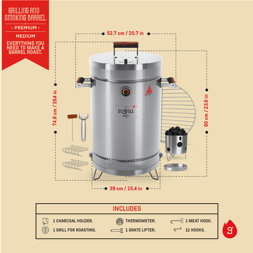 Smoker Medium Basic + Medium Cover